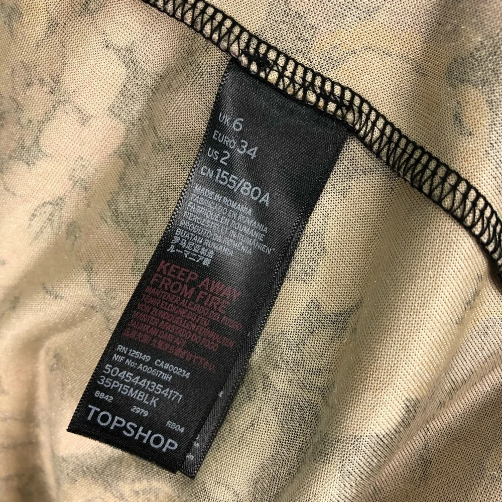 TOPSHOP velvet floral wrap dress - Picture 6 of 7